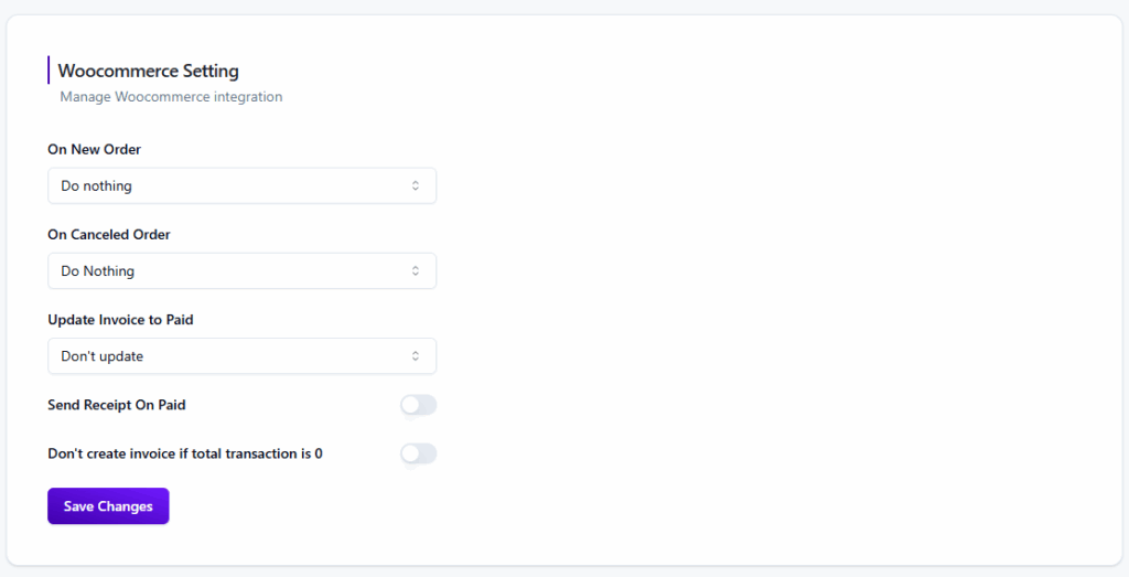 woocommerce setting explain