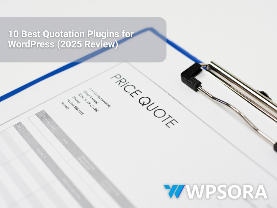 a document created with best quotation plugins wordpress