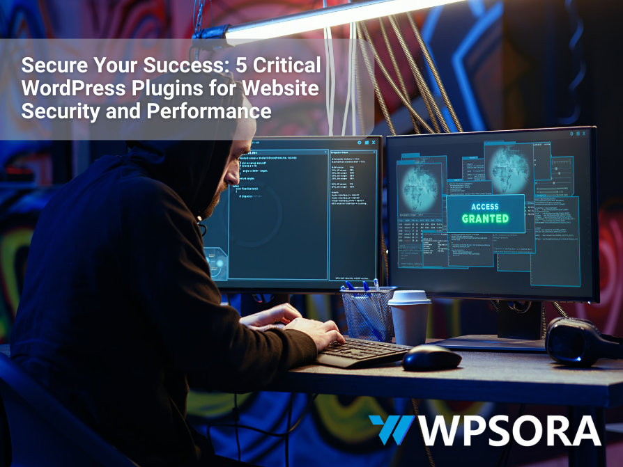 a man is looking for wordpress security and performance