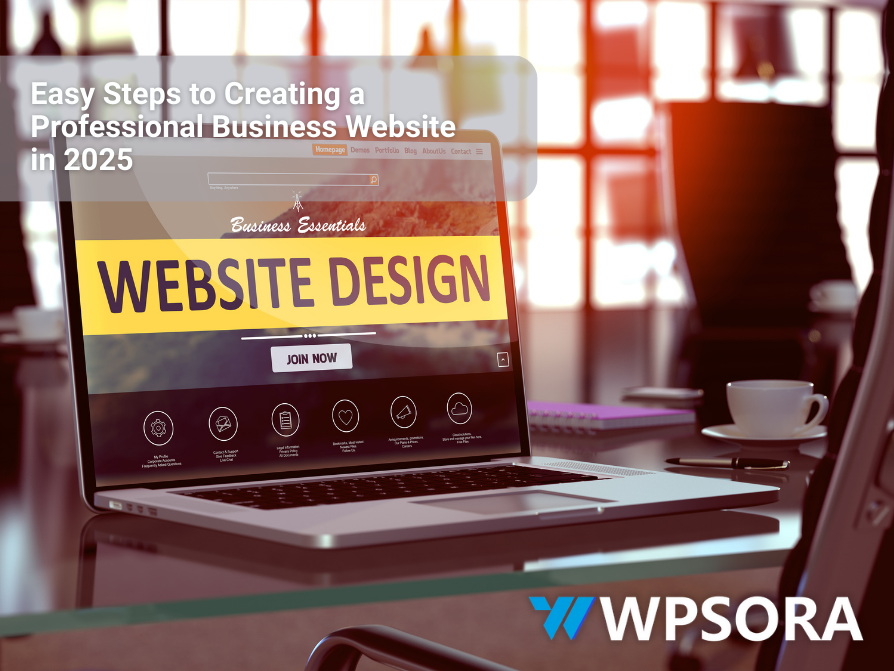 how to make professional business website
